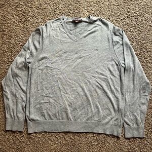 Michael Kors Light Gray V-Neck Sweater